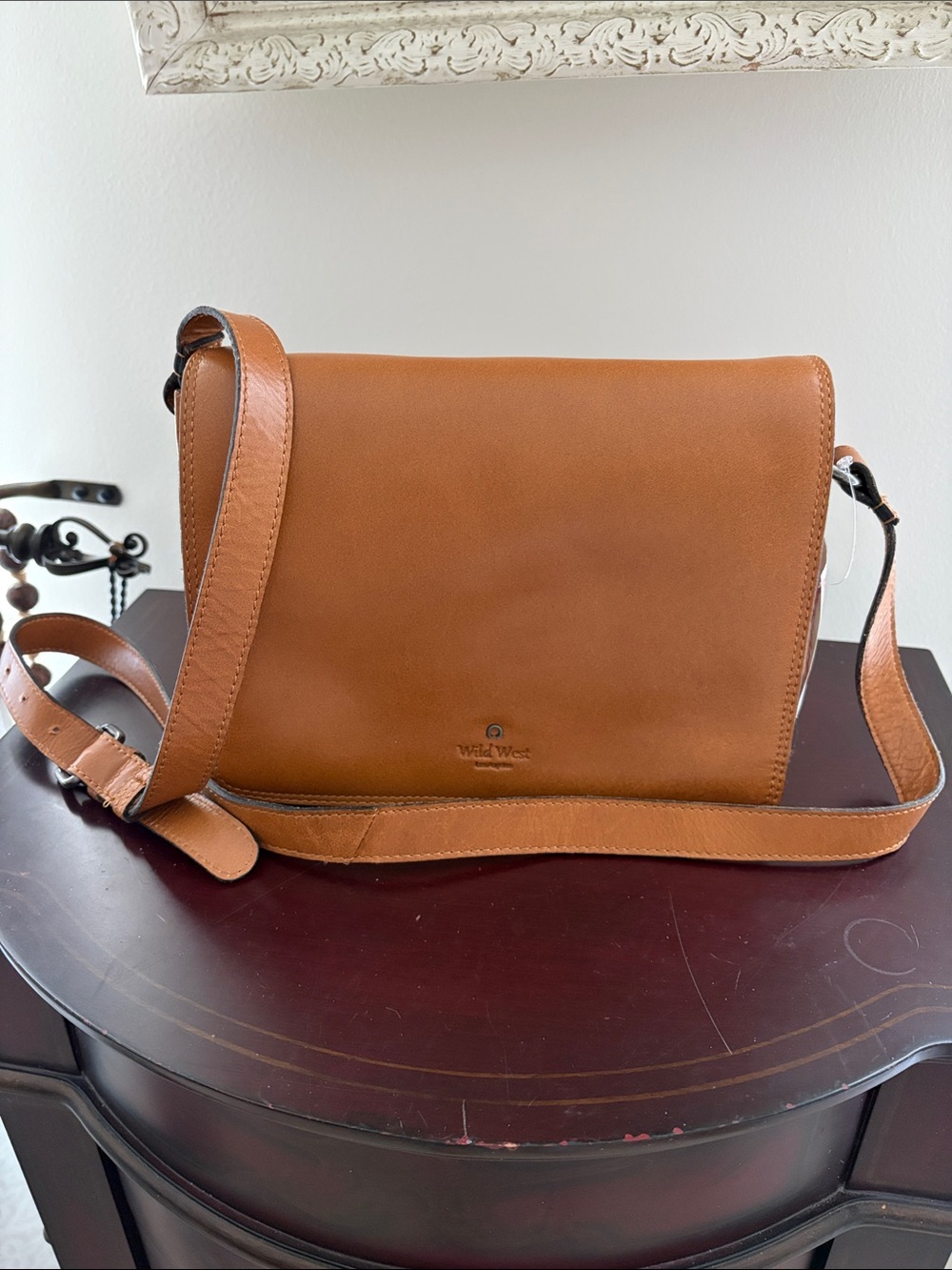 Tan Leather Crossbody Bag